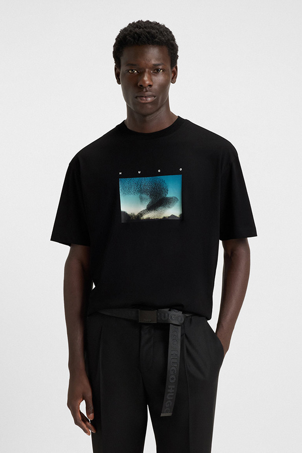 ΜΠΛΟΥΖΑ HUGO - 001 ΜΑΥΡΟ